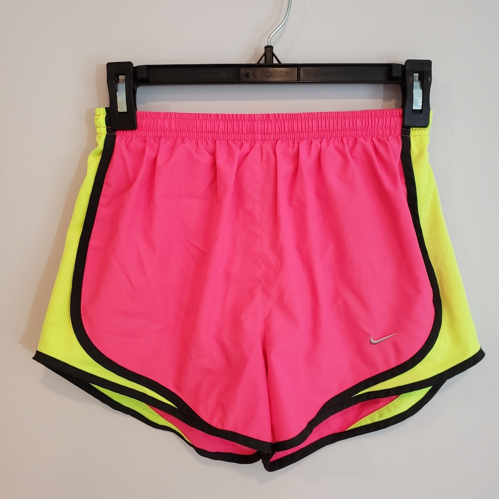 Nike Dri Fit Neon Pink Workout Running Shorts, Sm